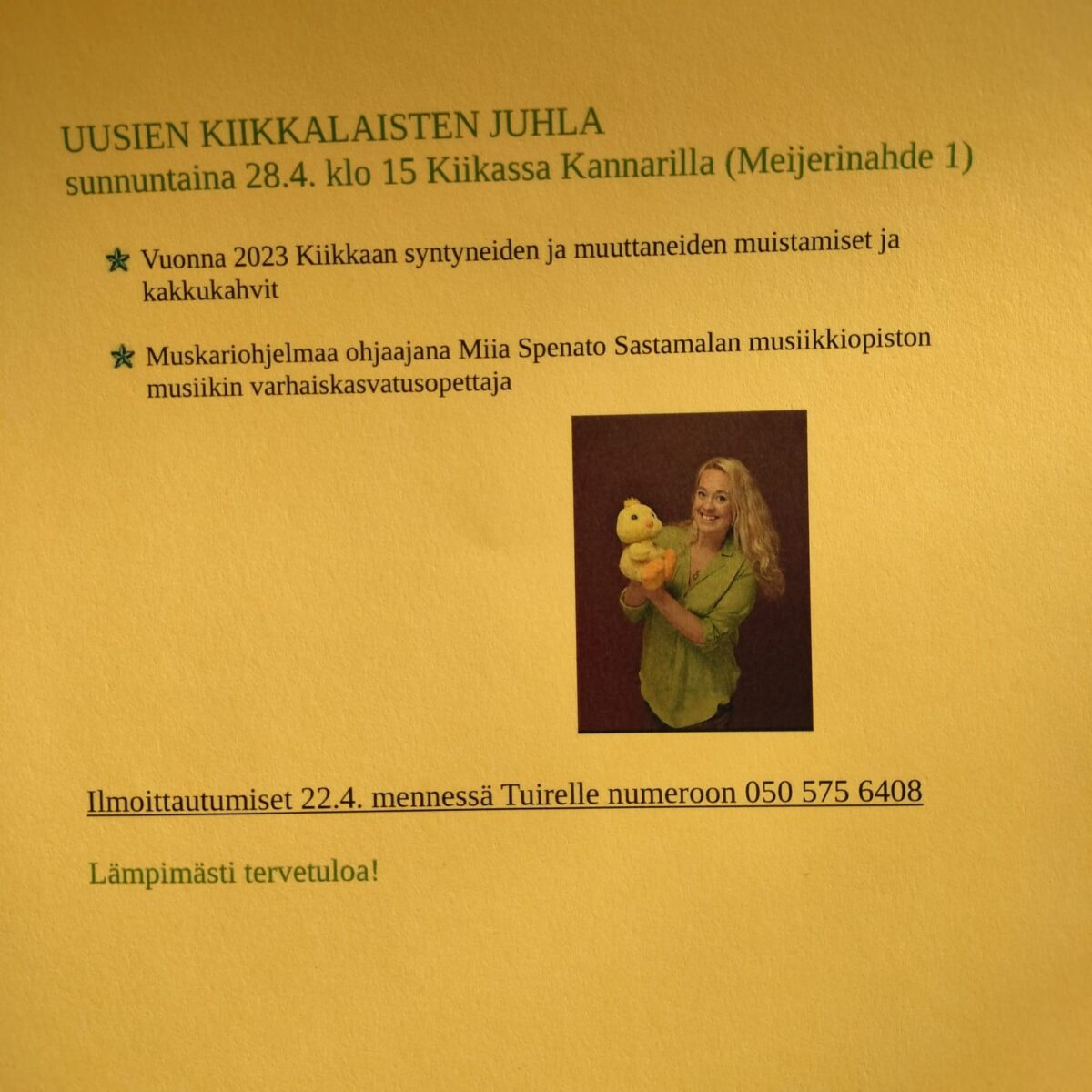 Tapahtuman juliste